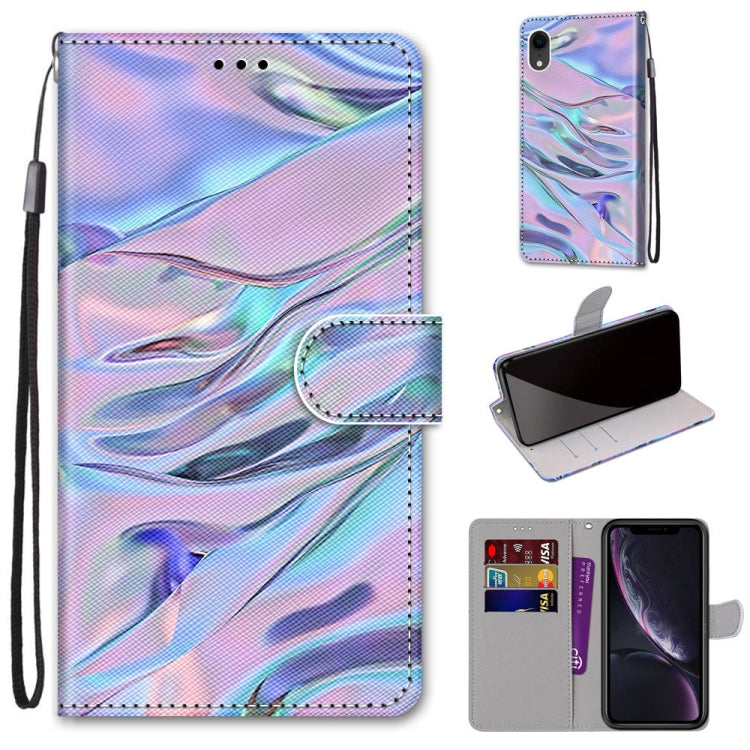 Coloured Drawing Cross Texture Horizontal Flip PU Leather Case with Holder & Card Slots & Wallet & Lanyard, For iPhone XS / X, For iPhone XR