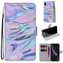 Load image into Gallery viewer, Coloured Drawing Cross Texture Horizontal Flip PU Leather Case with Holder &amp; Card Slots &amp; Wallet &amp; Lanyard, For iPhone XS / X, For iPhone XR