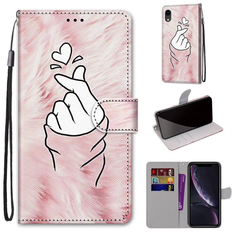 Coloured Drawing Cross Texture Horizontal Flip PU Leather Case with Holder & Card Slots & Wallet & Lanyard, For iPhone XS / X, For iPhone XR