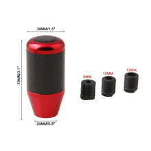 Load image into Gallery viewer, Car Carbon Fiber Manual Gear Lever Shift Knob 5 6 Speeds, Manual Gear Lever Shift Knob