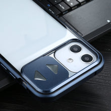 Load image into Gallery viewer, Sliding Lens Cover Mirror Design Four-corner Shockproof Magnetic Metal Frame Double-sided Tempered Glass Case, For iPhone 12 mini, For iPhone 12 / 12 Pro, For iPhone 12 Pro Max