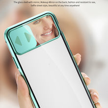 Load image into Gallery viewer, Sliding Lens Cover Mirror Design Four-corner Shockproof Magnetic Metal Frame Double-sided Tempered Glass Case, For iPhone 12 mini, For iPhone 12 / 12 Pro, For iPhone 12 Pro Max