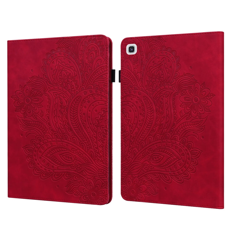 Peacock Embossed Pattern TPU + PU Horizontal Flip Leather Case with Holder & Card Slots & Wallet, For Samsung Galaxy Tab A7 T500, For Samsung Galaxy Tab S6 Lite P610, For Samsung Galaxy Tab A 8.0 (2019) T290, For Samsung Galaxy Tab A 10.1 (2019) T510  ...