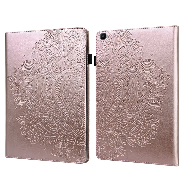 Peacock Embossed Pattern TPU + PU Horizontal Flip Leather Case with Holder & Card Slots & Wallet, For Samsung Galaxy Tab A7 T500, For Samsung Galaxy Tab S6 Lite P610, For Samsung Galaxy Tab A 8.0 (2019) T290, For Samsung Galaxy Tab A 10.1 (2019) T510  ...