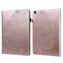Load image into Gallery viewer, Peacock Embossed Pattern TPU + PU Horizontal Flip Leather Case with Holder &amp; Card Slots &amp; Wallet, For Samsung Galaxy Tab A7 T500, For Samsung Galaxy Tab S6 Lite P610, For Samsung Galaxy Tab A 8.0 (2019) T290, For Samsung Galaxy Tab A 10.1 (2019) T510  ...
