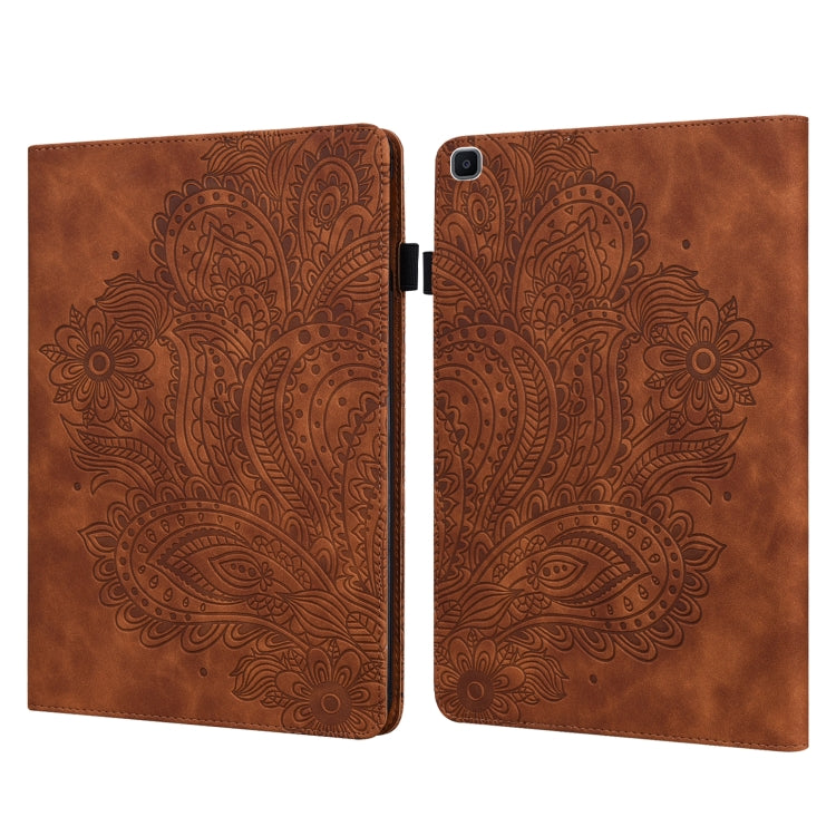 Peacock Embossed Pattern TPU + PU Horizontal Flip Leather Case with Holder & Card Slots & Wallet, For Samsung Galaxy Tab A7 T500, For Samsung Galaxy Tab S6 Lite P610, For Samsung Galaxy Tab A 8.0 (2019) T290, For Samsung Galaxy Tab A 10.1 (2019) T510  ...