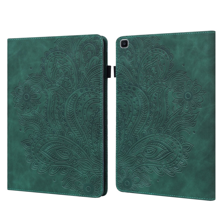 Peacock Embossed Pattern TPU + PU Horizontal Flip Leather Case with Holder & Card Slots & Wallet, For Samsung Galaxy Tab A7 T500, For Samsung Galaxy Tab S6 Lite P610, For Samsung Galaxy Tab A 8.0 (2019) T290, For Samsung Galaxy Tab A 10.1 (2019) T510  ...