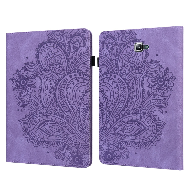 Peacock Embossed Pattern TPU + PU Horizontal Flip Leather Case with Holder & Card Slots & Wallet, For Samsung Galaxy Tab A7 T500, For Samsung Galaxy Tab S6 Lite P610, For Samsung Galaxy Tab A 8.0 (2019) T290, For Samsung Galaxy Tab A 10.1 (2019) T510  ...