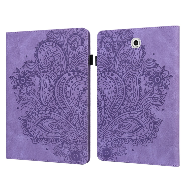 Peacock Embossed Pattern TPU + PU Horizontal Flip Leather Case with Holder & Card Slots & Wallet, For Samsung Galaxy Tab A7 T500, For Samsung Galaxy Tab S6 Lite P610, For Samsung Galaxy Tab A 8.0 (2019) T290, For Samsung Galaxy Tab A 10.1 (2019) T510  ...