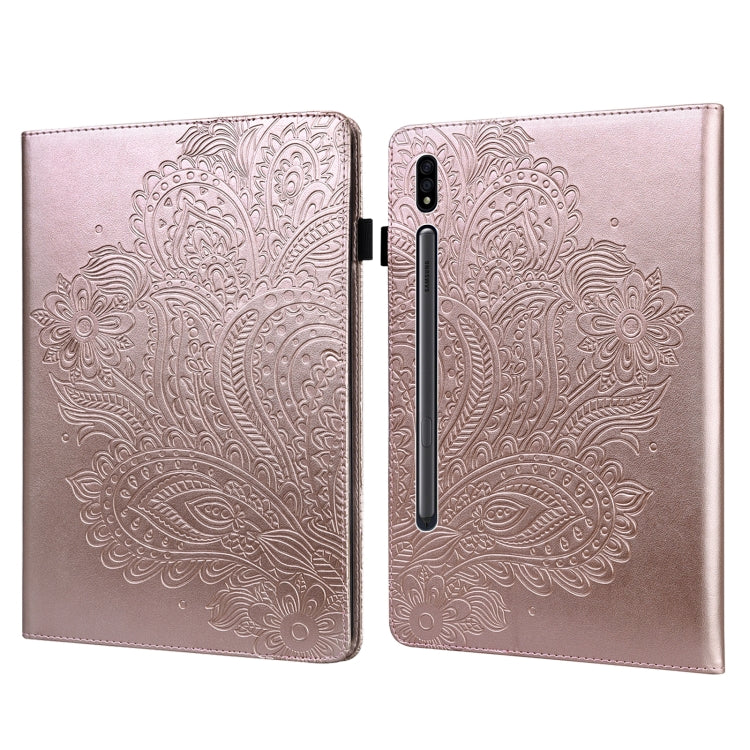 Peacock Embossed Pattern TPU + PU Horizontal Flip Leather Case with Holder & Card Slots & Wallet, For Samsung Galaxy Tab A7 T500, For Samsung Galaxy Tab S6 Lite P610, For Samsung Galaxy Tab A 8.0 (2019) T290, For Samsung Galaxy Tab A 10.1 (2019) T510  ...