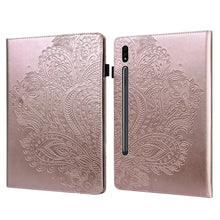 Load image into Gallery viewer, Peacock Embossed Pattern TPU + PU Horizontal Flip Leather Case with Holder &amp; Card Slots &amp; Wallet, For Samsung Galaxy Tab A7 T500, For Samsung Galaxy Tab S6 Lite P610, For Samsung Galaxy Tab A 8.0 (2019) T290, For Samsung Galaxy Tab A 10.1 (2019) T510  ...
