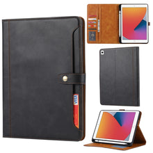 Load image into Gallery viewer, Calf Texture Double Fold Clasp Horizontal Flip Leather Case with Photo Frame &amp; Holder &amp; Card Slots &amp; Wallet, For iPad 10.2, For iPad Pro 10.5, For iPad 9.7 (2018/2017) / Air 2, For iPad mini 5 / mini 4 / mini 3, For iPad Pro 11 inch (2020)             ...
