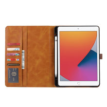 Load image into Gallery viewer, Calf Texture Double Fold Clasp Horizontal Flip Leather Case with Photo Frame &amp; Holder &amp; Card Slots &amp; Wallet, For iPad 10.2, For iPad Pro 10.5, For iPad 9.7 (2018/2017) / Air 2, For iPad mini 5 / mini 4 / mini 3, For iPad Pro 11 inch (2020)             ...