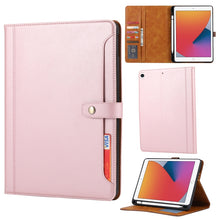 Load image into Gallery viewer, Calf Texture Double Fold Clasp Horizontal Flip Leather Case with Photo Frame &amp; Holder &amp; Card Slots &amp; Wallet, For iPad 10.2, For iPad Pro 10.5, For iPad 9.7 (2018/2017) / Air 2, For iPad mini 5 / mini 4 / mini 3, For iPad Pro 11 inch (2020)             ...