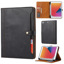 Load image into Gallery viewer, Calf Texture Double Fold Clasp Horizontal Flip Leather Case with Photo Frame &amp; Holder &amp; Card Slots &amp; Wallet, For iPad 10.2, For iPad Pro 10.5, For iPad 9.7 (2018/2017) / Air 2, For iPad mini 5 / mini 4 / mini 3, For iPad Pro 11 inch (2020)             ...