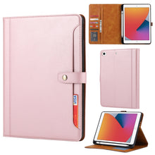 Load image into Gallery viewer, Calf Texture Double Fold Clasp Horizontal Flip Leather Case with Photo Frame &amp; Holder &amp; Card Slots &amp; Wallet, For iPad 10.2, For iPad Pro 10.5, For iPad 9.7 (2018/2017) / Air 2, For iPad mini 5 / mini 4 / mini 3, For iPad Pro 11 inch (2020)             ...