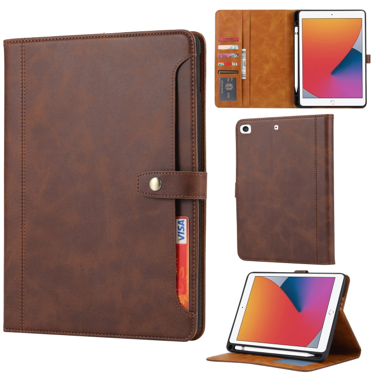 Calf Texture Double Fold Clasp Horizontal Flip Leather Case with Photo Frame & Holder & Card Slots & Wallet, For iPad 10.2, For iPad Pro 10.5, For iPad 9.7 (2018/2017) / Air 2, For iPad mini 5 / mini 4 / mini 3, For iPad Pro 11 inch (2020)             ...
