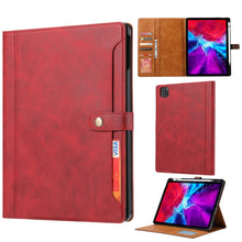 Load image into Gallery viewer, Calf Texture Double Fold Clasp Horizontal Flip Leather Case with Photo Frame &amp; Holder &amp; Card Slots &amp; Wallet, For iPad 10.2, For iPad Pro 10.5, For iPad 9.7 (2018/2017) / Air 2, For iPad mini 5 / mini 4 / mini 3, For iPad Pro 11 inch (2020)             ...