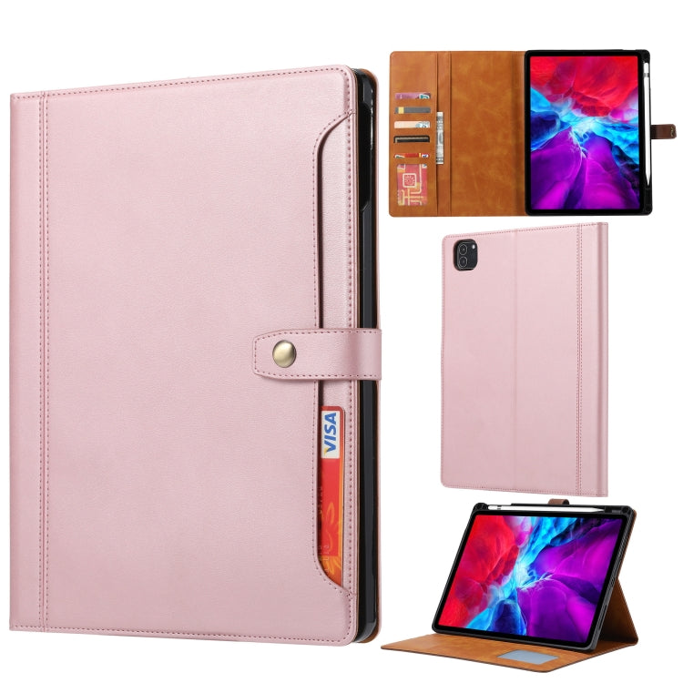 Calf Texture Double Fold Clasp Horizontal Flip Leather Case with Photo Frame & Holder & Card Slots & Wallet, For iPad 10.2, For iPad Pro 10.5, For iPad 9.7 (2018/2017) / Air 2, For iPad mini 5 / mini 4 / mini 3, For iPad Pro 11 inch (2020)             ...