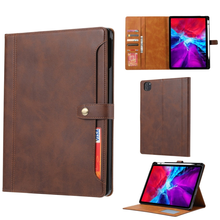 Calf Texture Double Fold Clasp Horizontal Flip Leather Case with Photo Frame & Holder & Card Slots & Wallet, For iPad 10.2, For iPad Pro 10.5, For iPad 9.7 (2018/2017) / Air 2, For iPad mini 5 / mini 4 / mini 3, For iPad Pro 11 inch (2020)             ...