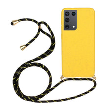 Load image into Gallery viewer, Wheat Straw Material + TPU Protective Case with Lanyard, For Samsung Galaxy S21 5G, For Samsung Galaxy S21+ 5G, For Samsung Galaxy S21 Ultra 5G, For Samsung Galaxy S20 FE