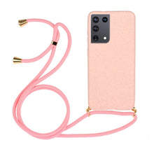 Load image into Gallery viewer, Wheat Straw Material + TPU Protective Case with Lanyard, For Samsung Galaxy S21 5G, For Samsung Galaxy S21+ 5G, For Samsung Galaxy S21 Ultra 5G, For Samsung Galaxy S20 FE