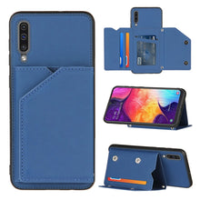 Load image into Gallery viewer, Skin Feel PU + TPU + PC Back Cover Shockproof Case with Card Slots &amp; Holder &amp; Photo Frame, For OPPO Realme 7, For Samsung Galaxy A50 &amp; A30s &amp; A50s, For OPPO Realme C11, For Samsung Galaxy A70 &amp; A70s, For OPPO Realme C15, For Samsung Galaxy M60s &amp; A81  ...