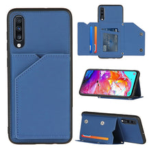 Load image into Gallery viewer, Skin Feel PU + TPU + PC Back Cover Shockproof Case with Card Slots &amp; Holder &amp; Photo Frame, For OPPO Realme 7, For Samsung Galaxy A50 &amp; A30s &amp; A50s, For OPPO Realme C11, For Samsung Galaxy A70 &amp; A70s, For OPPO Realme C15, For Samsung Galaxy M60s &amp; A81  ...