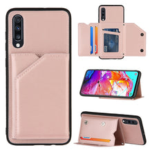 Load image into Gallery viewer, Skin Feel PU + TPU + PC Back Cover Shockproof Case with Card Slots &amp; Holder &amp; Photo Frame, For OPPO Realme 7, For Samsung Galaxy A50 &amp; A30s &amp; A50s, For OPPO Realme C11, For Samsung Galaxy A70 &amp; A70s, For OPPO Realme C15, For Samsung Galaxy M60s &amp; A81  ...