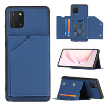 Load image into Gallery viewer, Skin Feel PU + TPU + PC Back Cover Shockproof Case with Card Slots &amp; Holder &amp; Photo Frame, For OPPO Realme 7, For Samsung Galaxy A50 &amp; A30s &amp; A50s, For OPPO Realme C11, For Samsung Galaxy A70 &amp; A70s, For OPPO Realme C15, For Samsung Galaxy M60s &amp; A81  ...