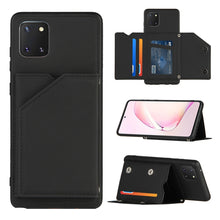 Load image into Gallery viewer, Skin Feel PU + TPU + PC Back Cover Shockproof Case with Card Slots &amp; Holder &amp; Photo Frame, For OPPO Realme 7, For Samsung Galaxy A50 &amp; A30s &amp; A50s, For OPPO Realme C11, For Samsung Galaxy A70 &amp; A70s, For OPPO Realme C15, For Samsung Galaxy M60s &amp; A81  ...
