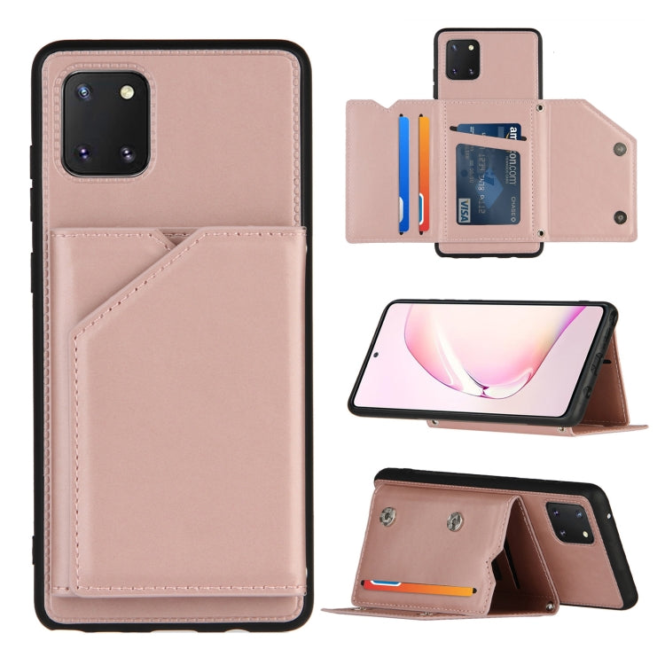 Skin Feel PU + TPU + PC Back Cover Shockproof Case with Card Slots & Holder & Photo Frame, For OPPO Realme 7, For Samsung Galaxy A50 & A30s & A50s, For OPPO Realme C11, For Samsung Galaxy A70 & A70s, For OPPO Realme C15, For Samsung Galaxy M60s & A81  ...