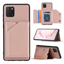 Load image into Gallery viewer, Skin Feel PU + TPU + PC Back Cover Shockproof Case with Card Slots &amp; Holder &amp; Photo Frame, For OPPO Realme 7, For Samsung Galaxy A50 &amp; A30s &amp; A50s, For OPPO Realme C11, For Samsung Galaxy A70 &amp; A70s, For OPPO Realme C15, For Samsung Galaxy M60s &amp; A81  ...