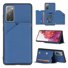 Load image into Gallery viewer, Skin Feel PU + TPU + PC Back Cover Shockproof Case with Card Slots &amp; Holder &amp; Photo Frame, For OPPO Realme 7, For Samsung Galaxy A50 &amp; A30s &amp; A50s, For OPPO Realme C11, For Samsung Galaxy A70 &amp; A70s, For OPPO Realme C15, For Samsung Galaxy M60s &amp; A81  ...