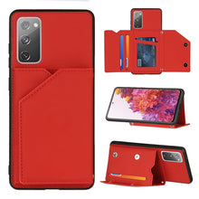 Load image into Gallery viewer, Skin Feel PU + TPU + PC Back Cover Shockproof Case with Card Slots &amp; Holder &amp; Photo Frame, For OPPO Realme 7, For Samsung Galaxy A50 &amp; A30s &amp; A50s, For OPPO Realme C11, For Samsung Galaxy A70 &amp; A70s, For OPPO Realme C15, For Samsung Galaxy M60s &amp; A81  ...