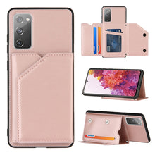 Load image into Gallery viewer, Skin Feel PU + TPU + PC Back Cover Shockproof Case with Card Slots &amp; Holder &amp; Photo Frame, For OPPO Realme 7, For Samsung Galaxy A50 &amp; A30s &amp; A50s, For OPPO Realme C11, For Samsung Galaxy A70 &amp; A70s, For OPPO Realme C15, For Samsung Galaxy M60s &amp; A81  ...