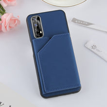 Load image into Gallery viewer, Skin Feel PU + TPU + PC Back Cover Shockproof Case with Card Slots &amp; Holder &amp; Photo Frame, For OPPO Realme 7, For Samsung Galaxy A50 &amp; A30s &amp; A50s, For OPPO Realme C11, For Samsung Galaxy A70 &amp; A70s, For OPPO Realme C15, For Samsung Galaxy M60s &amp; A81  ...