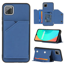Load image into Gallery viewer, Skin Feel PU + TPU + PC Back Cover Shockproof Case with Card Slots &amp; Holder &amp; Photo Frame, For OPPO Realme 7, For Samsung Galaxy A50 &amp; A30s &amp; A50s, For OPPO Realme C11, For Samsung Galaxy A70 &amp; A70s, For OPPO Realme C15, For Samsung Galaxy M60s &amp; A81  ...