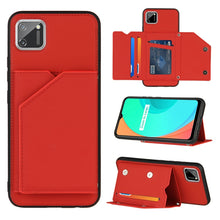 Load image into Gallery viewer, Skin Feel PU + TPU + PC Back Cover Shockproof Case with Card Slots &amp; Holder &amp; Photo Frame, For OPPO Realme 7, For Samsung Galaxy A50 &amp; A30s &amp; A50s, For OPPO Realme C11, For Samsung Galaxy A70 &amp; A70s, For OPPO Realme C15, For Samsung Galaxy M60s &amp; A81  ...