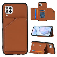 Load image into Gallery viewer, Skin Feel PU + TPU + PC Back Cover Shockproof Case with Card Slots &amp; Holder &amp; Photo Frame, For OPPO Realme 7, For Samsung Galaxy A50 &amp; A30s &amp; A50s, For OPPO Realme C11, For Samsung Galaxy A70 &amp; A70s, For OPPO Realme C15, For Samsung Galaxy M60s &amp; A81  ...
