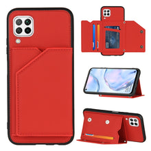 Load image into Gallery viewer, Skin Feel PU + TPU + PC Back Cover Shockproof Case with Card Slots &amp; Holder &amp; Photo Frame, For OPPO Realme 7, For Samsung Galaxy A50 &amp; A30s &amp; A50s, For OPPO Realme C11, For Samsung Galaxy A70 &amp; A70s, For OPPO Realme C15, For Samsung Galaxy M60s &amp; A81  ...