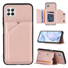 Load image into Gallery viewer, Skin Feel PU + TPU + PC Back Cover Shockproof Case with Card Slots &amp; Holder &amp; Photo Frame, For OPPO Realme 7, For Samsung Galaxy A50 &amp; A30s &amp; A50s, For OPPO Realme C11, For Samsung Galaxy A70 &amp; A70s, For OPPO Realme C15, For Samsung Galaxy M60s &amp; A81  ...