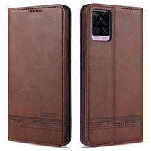 Load image into Gallery viewer, ZNS Magnetic Calf Texture Horizontal Flip Leather Case with Card Slots &amp; Holder &amp; Wallet, For vivo V20 Pro / S7, For Xiaomi Mi Note 10 Lite