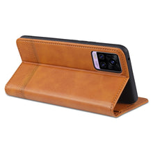 Load image into Gallery viewer, ZNS Magnetic Calf Texture Horizontal Flip Leather Case with Card Slots &amp; Holder &amp; Wallet, For vivo V20 Pro / S7, For Xiaomi Mi Note 10 Lite