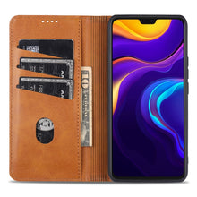 Load image into Gallery viewer, ZNS Magnetic Calf Texture Horizontal Flip Leather Case with Card Slots &amp; Holder &amp; Wallet, For vivo V20 Pro / S7, For Xiaomi Mi Note 10 Lite