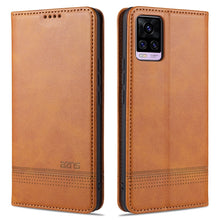 Load image into Gallery viewer, ZNS Magnetic Calf Texture Horizontal Flip Leather Case with Card Slots &amp; Holder &amp; Wallet, For vivo V20 Pro / S7, For Xiaomi Mi Note 10 Lite