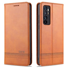 Load image into Gallery viewer, ZNS Magnetic Calf Texture Horizontal Flip Leather Case with Card Slots &amp; Holder &amp; Wallet, For vivo V20 Pro / S7, For Xiaomi Mi Note 10 Lite