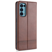 Load image into Gallery viewer, AZNS Magnetic Calf Texture Horizontal Flip Leather Case with Card Slots &amp; Holder &amp; Wallet, For Oppo Reno5 5G, For Oppo Reno5 Pro 5G, For Xiaomi Redmi Note 9 5G