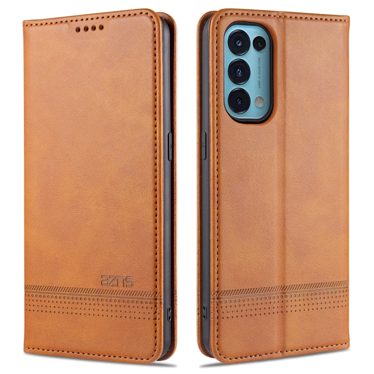 AZNS Magnetic Calf Texture Horizontal Flip Leather Case with Card Slots & Holder & Wallet, For Oppo Reno5 5G, For Oppo Reno5 Pro 5G, For Xiaomi Redmi Note 9 5G