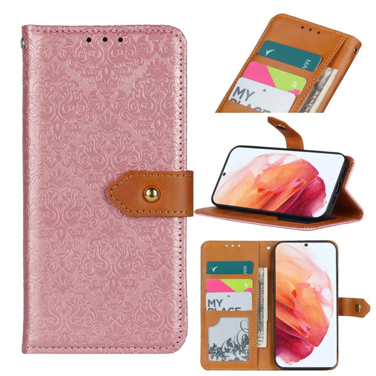 European Floral Embossed Copper Buckle Horizontal Flip PU Leather Case with Holder & Card Slots & Wallet & Photo Frame, For Samsung Galaxy A21s, For Samsung Galaxy A31, For Samsung Galaxy A41, For Samsung Galaxy A51 5G, For Samsung Galaxy A51 4G       ...